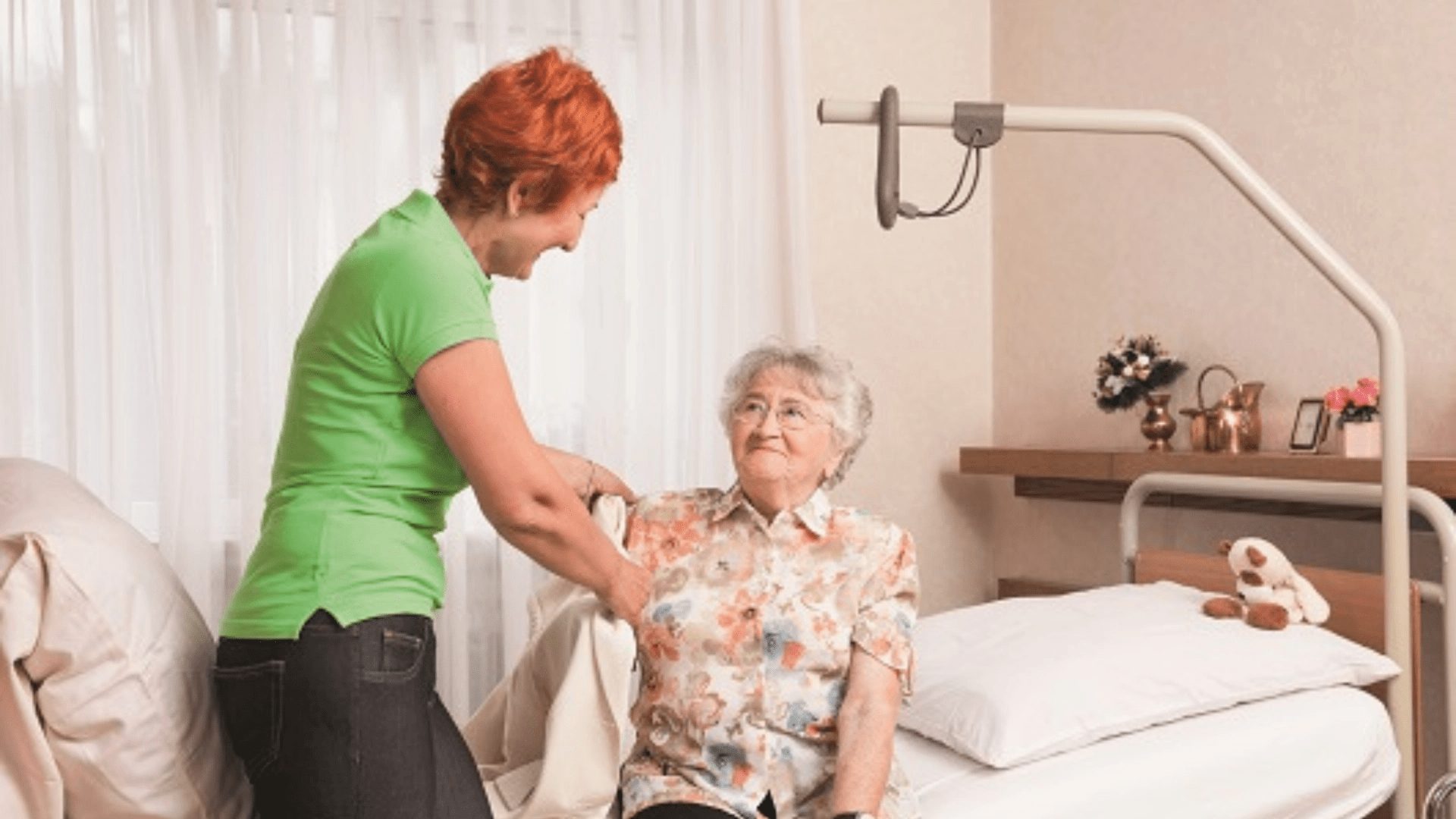 someone supporting a loved one in hospital
